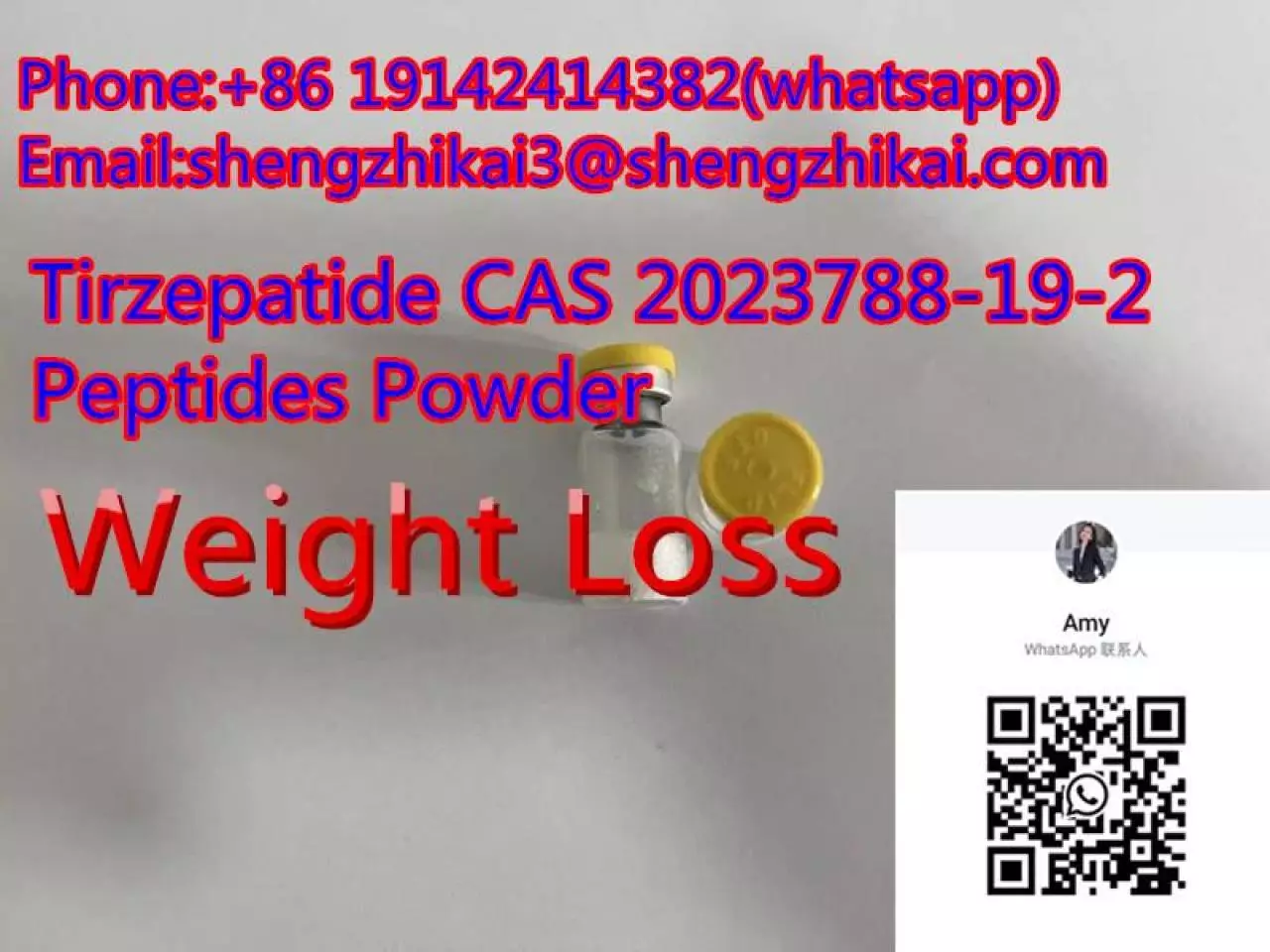 مصنع توريد Tirzepatide Gip\GLP-1 CAS 2023788-19-2 لتخفيف الوزن - 7/9