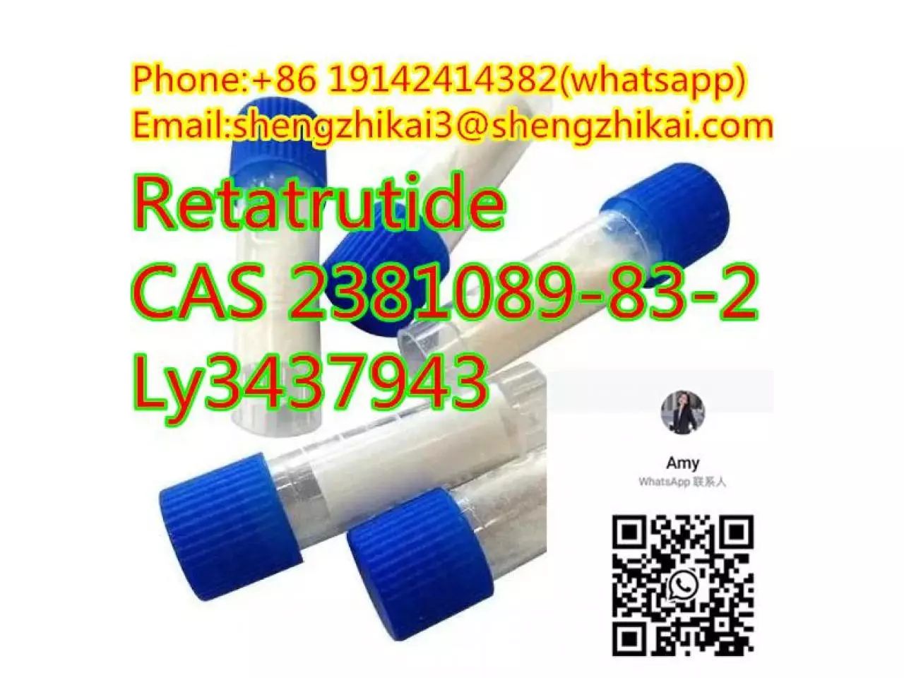 الشركة المصنعة توريد الببتيدات ريتاتروتيد CAS 2381089-83-2 Ly3437943 ريتاتروتيد - 1/10