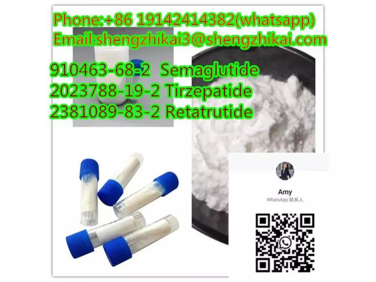 الشركة المصنعة توريد الببتيدات ريتاتروتيد CAS 2381089-83-2 Ly3437943 ريتاتروتيد - 2/10