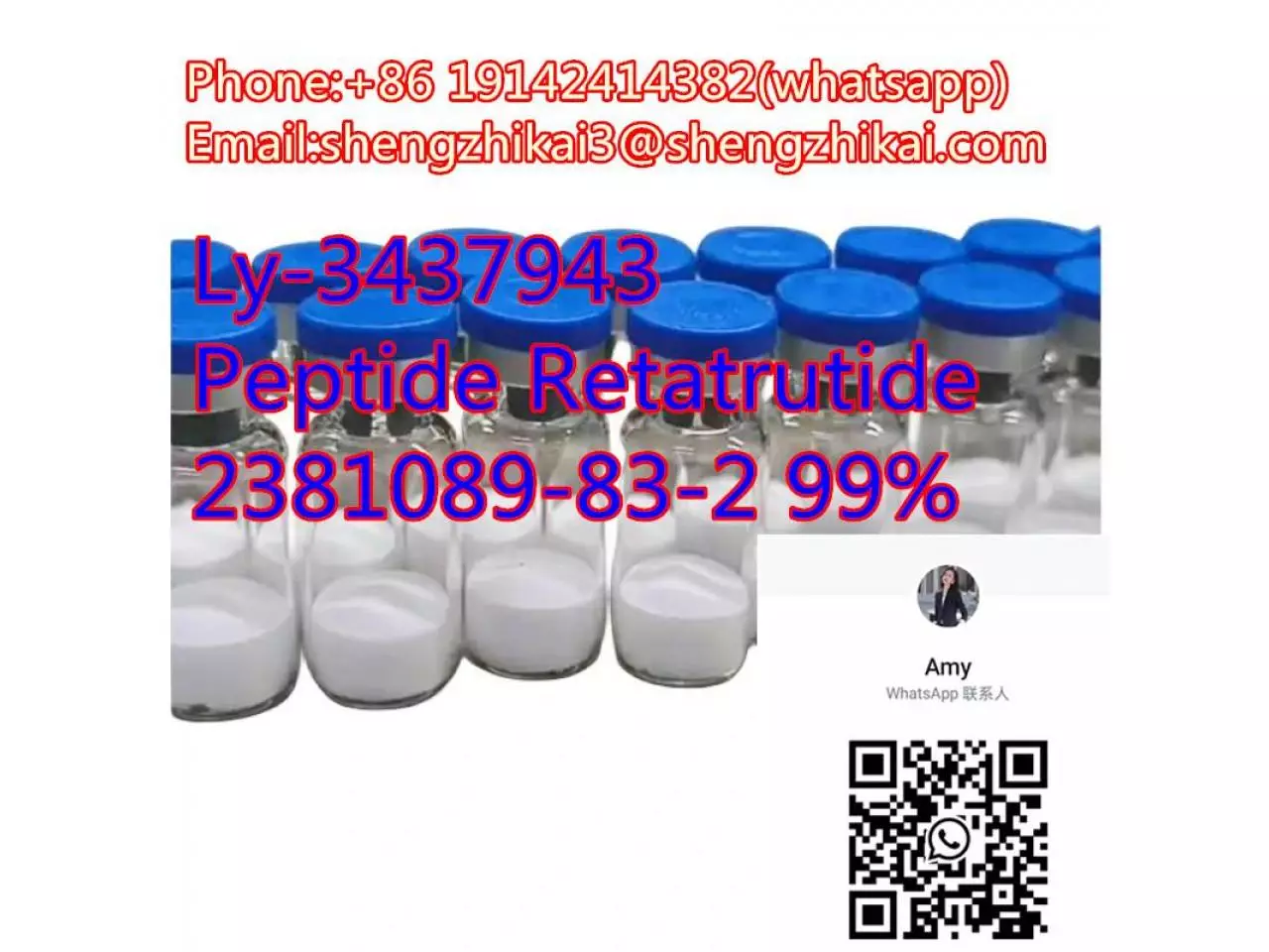 الشركة المصنعة توريد الببتيدات ريتاتروتيد CAS 2381089-83-2 Ly3437943 ريتاتروتيد - 7/10