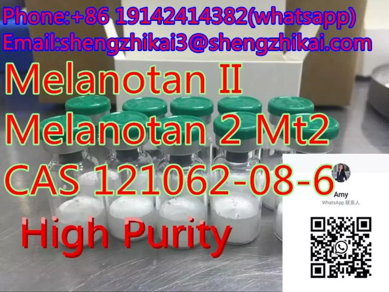 لببتيد عالي الجودة لدباغة الجلد CAS 121062-08-6 Melanotan II Mt2 Mt2 - 6/10