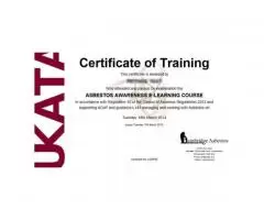 Ukata Asbestos Awareness Certificate / Асбестос Сертификат - 1