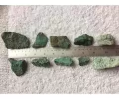 Натуральный необработанный камень хризоколла {зелены) - 1