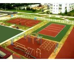 Строительство спортивных, игровых и детских площадок.